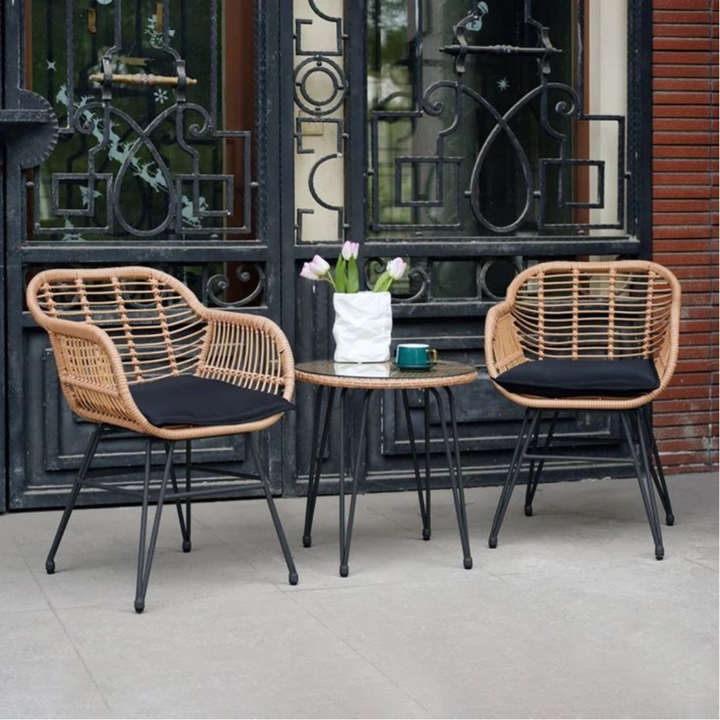OnlyFurn -  Nova Rattan 3-Piece Outdoor Set