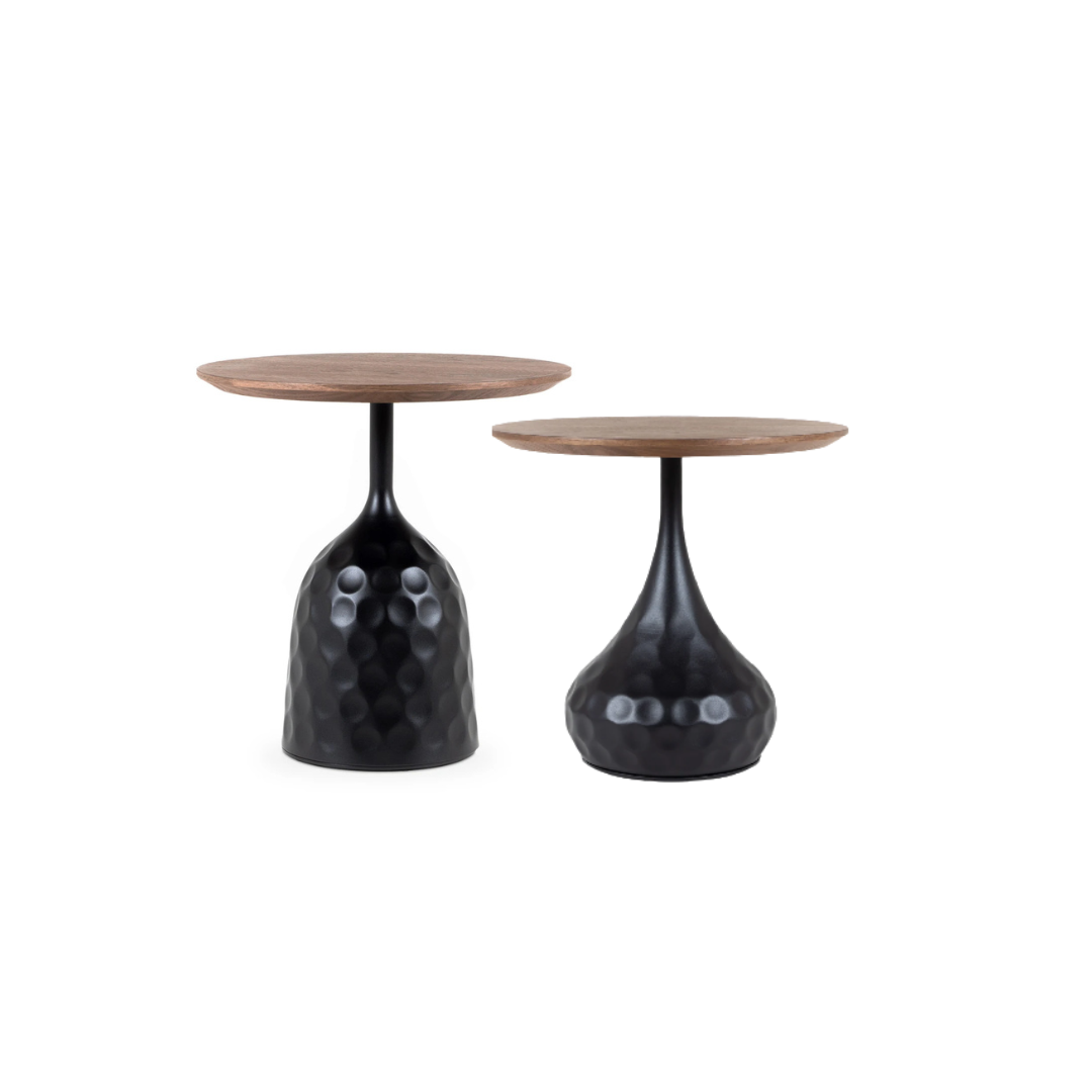 OnlyFurn-Felicia Modern Round Set of 2 Coffee Tables