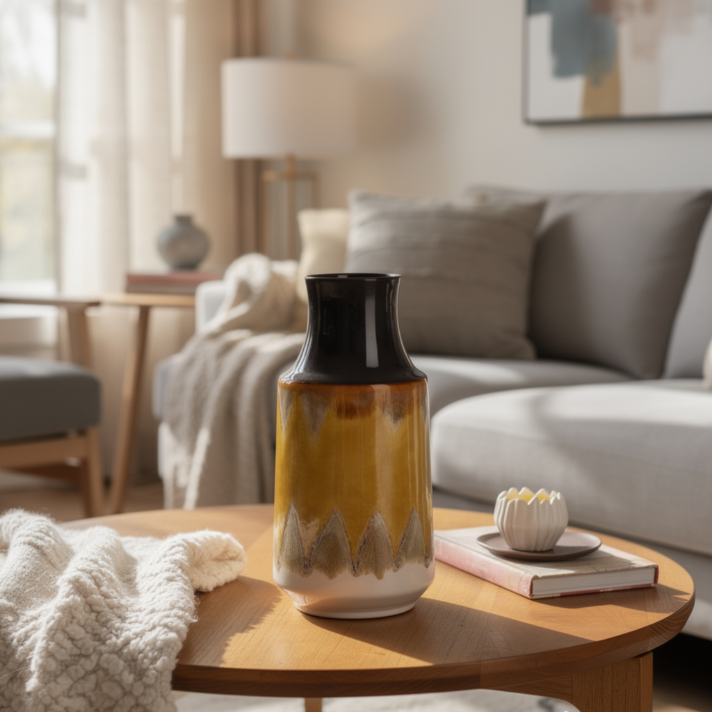 OnlyFurn-Tidal Ceramic Flower Vase
