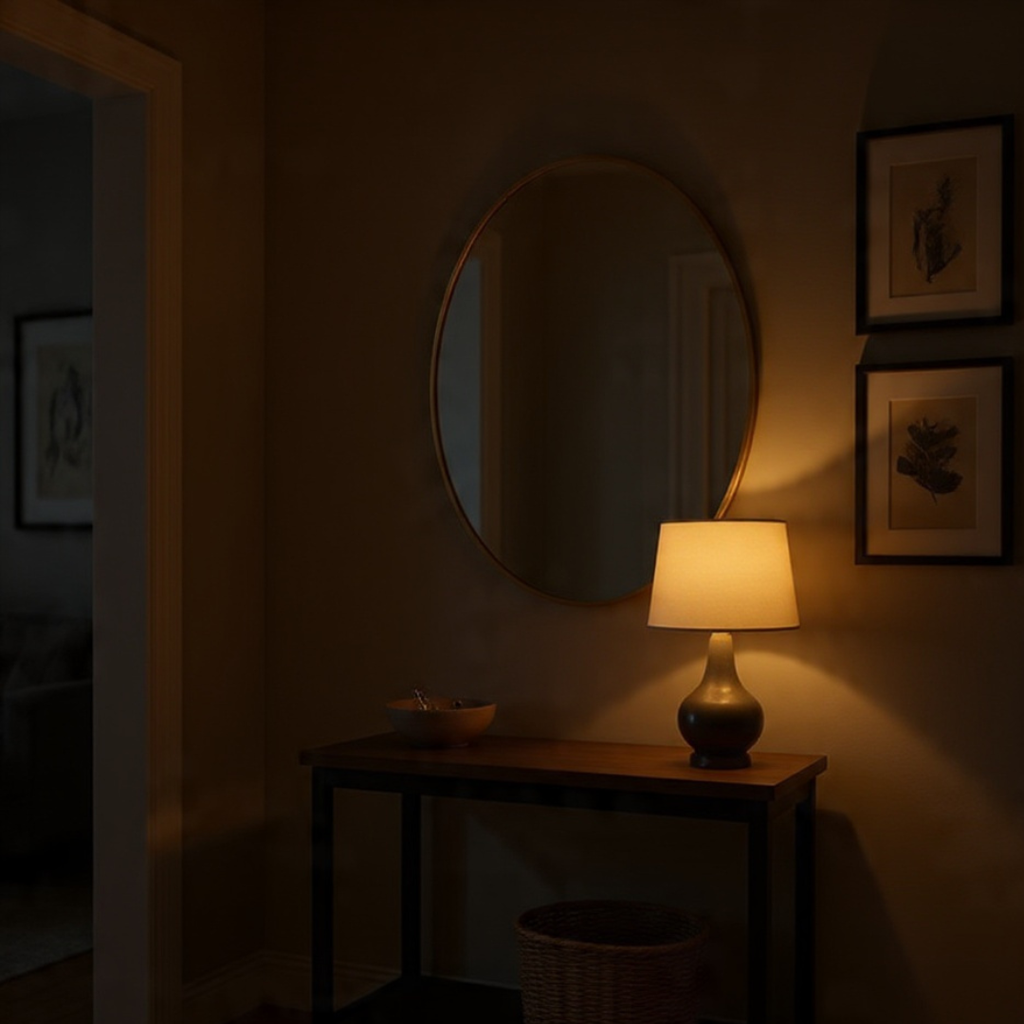 Onlyfurn-Luna Oval Bathroom Mirror