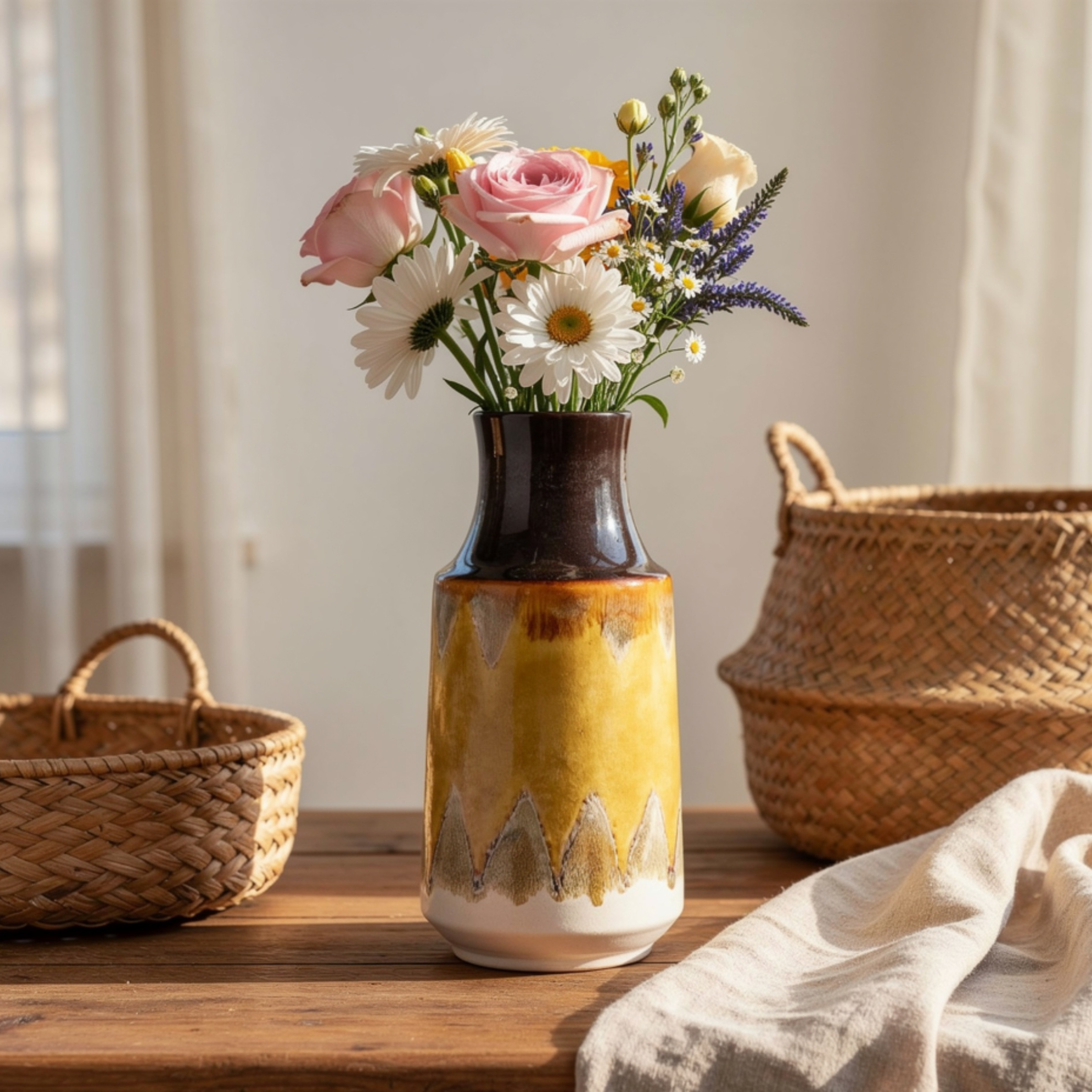 OnlyFurn-Tidal Ceramic Flower Vase