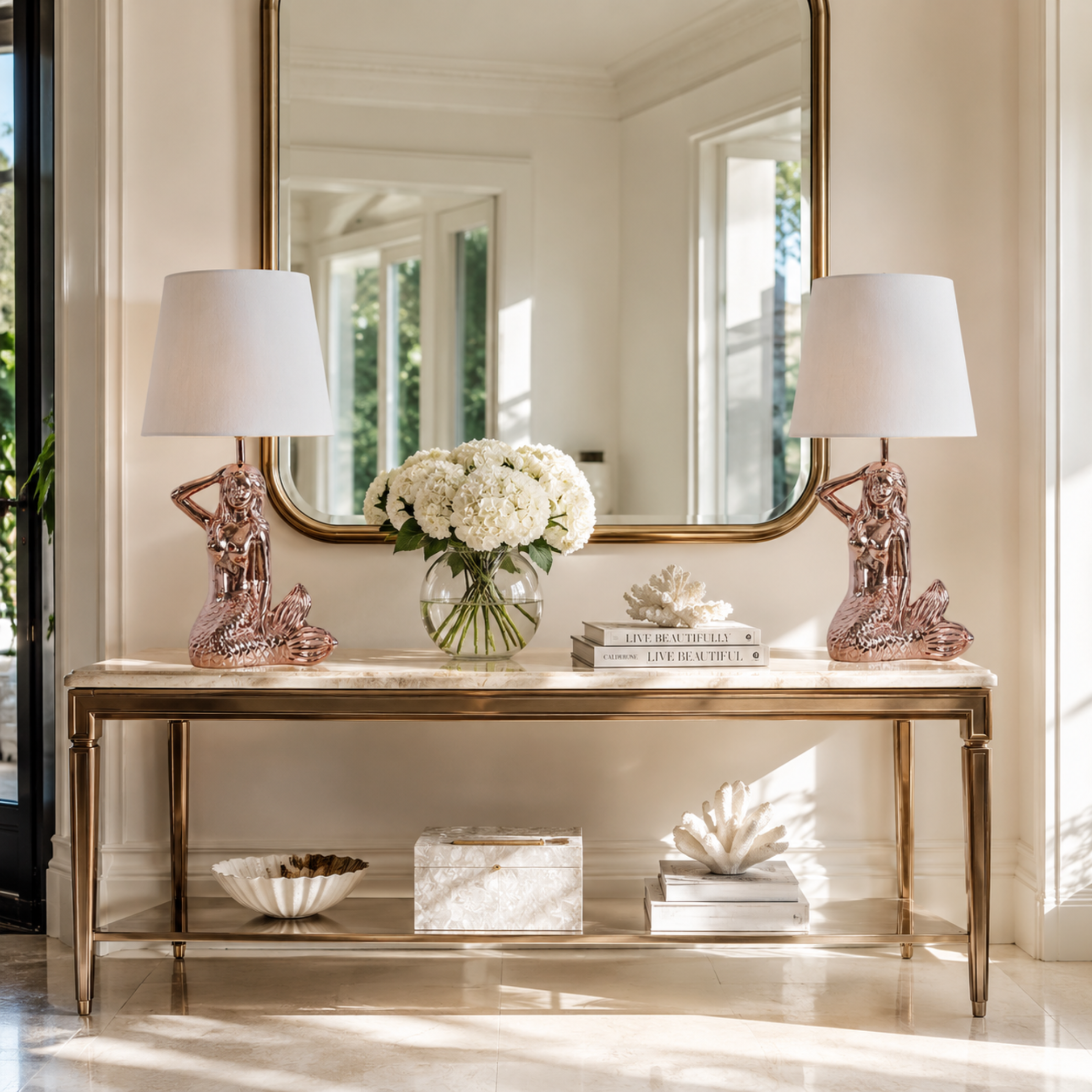 Onlyfurn-Lisa Mermaid Base Table Lamp
