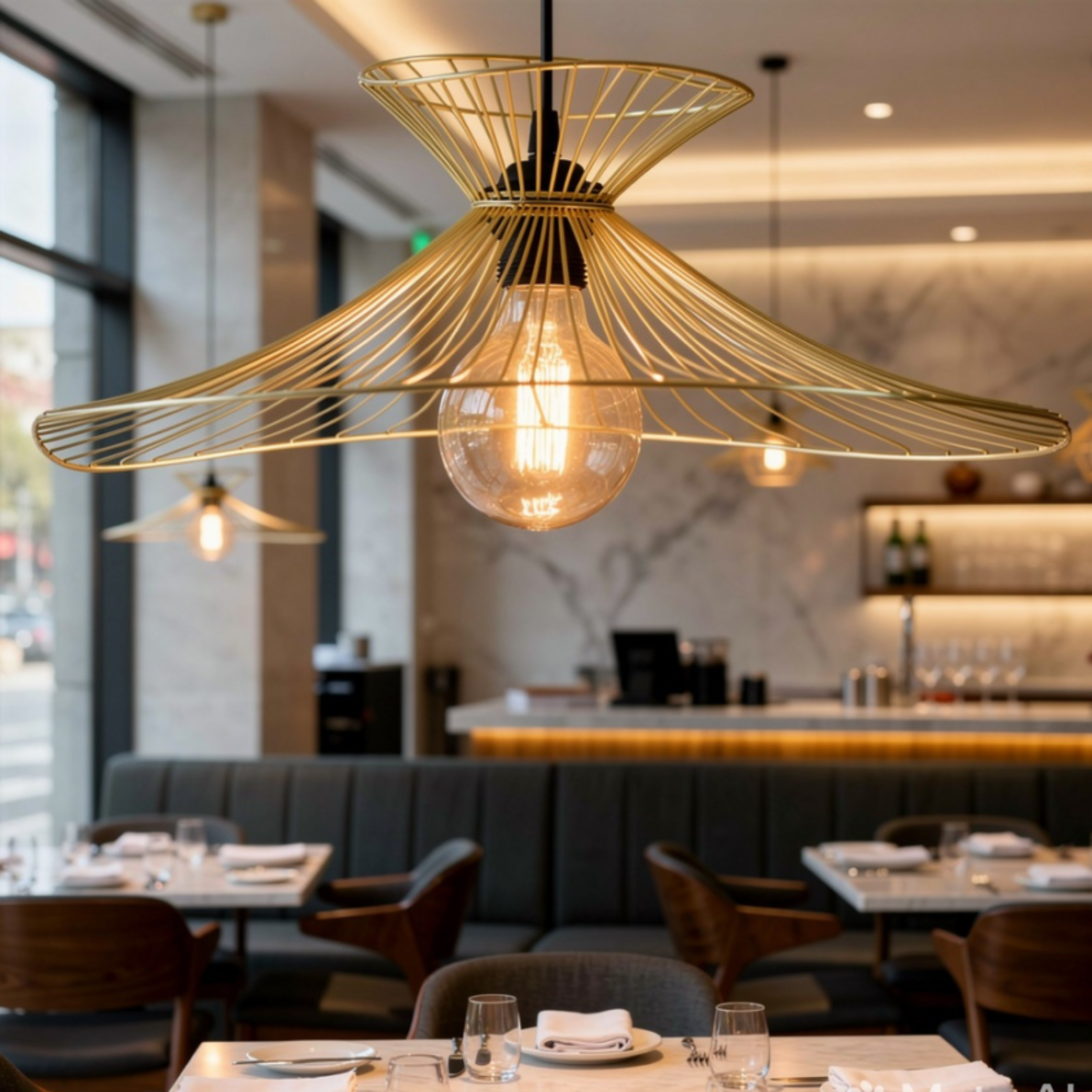 Onlyfurn-Lunara Metal Pendant Ceiling Lamp