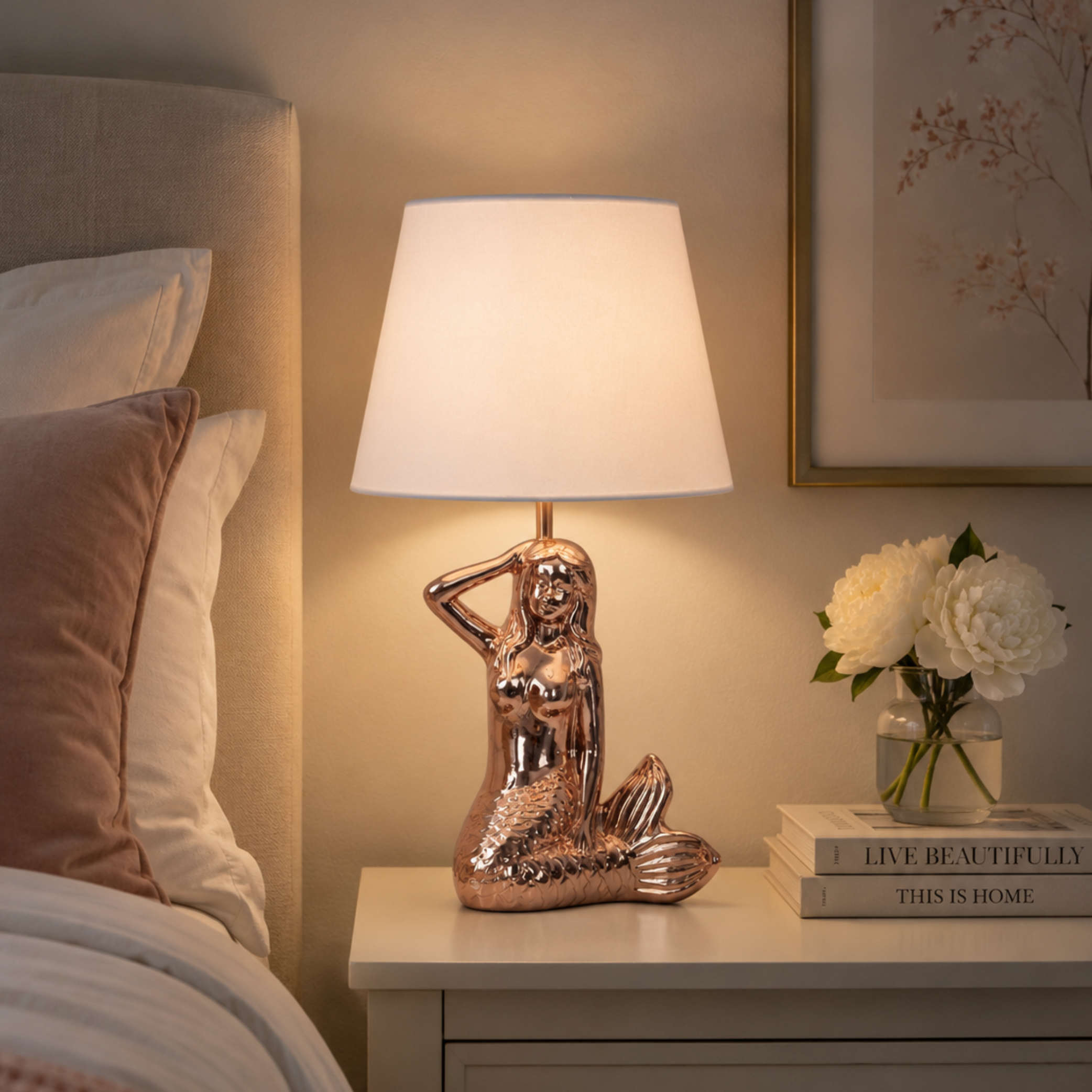 Onlyfurn-Lisa Mermaid Base Table Lamp