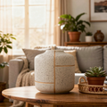 Onlyfurn-Ivory Ceramic Flower Vases