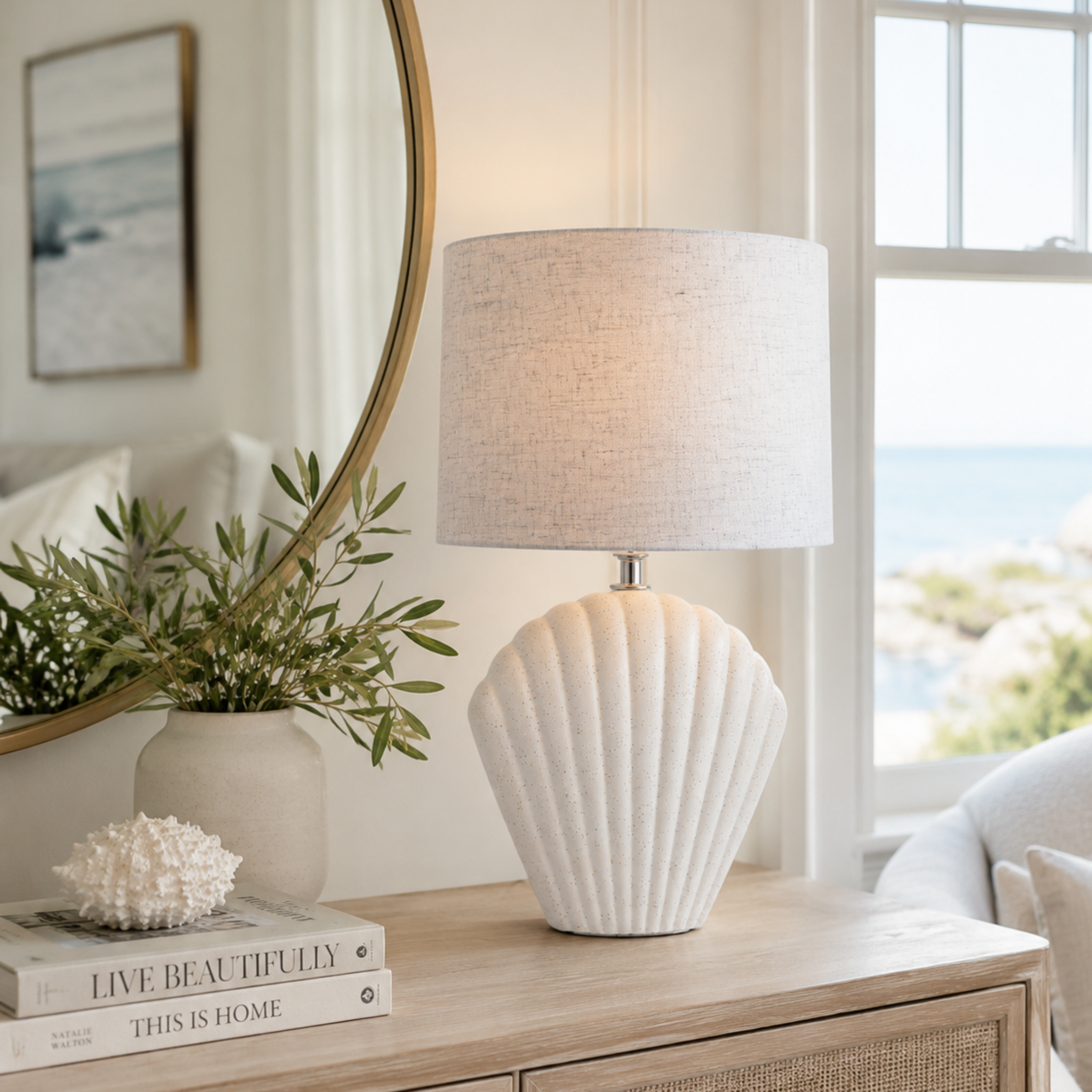 Onlyfurn-Marvin Porcelain Base Table Lamp