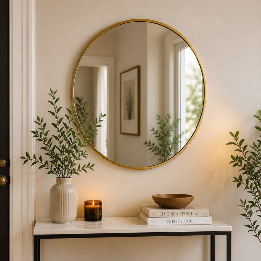 OnlyFurn-Cascade Round Mirror