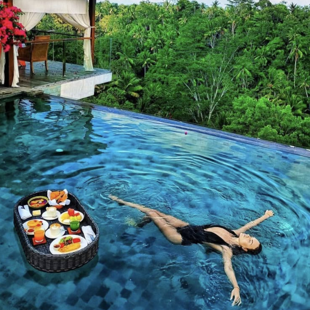 OnlyFurn - Tara  Rattan Floating Pool Tray