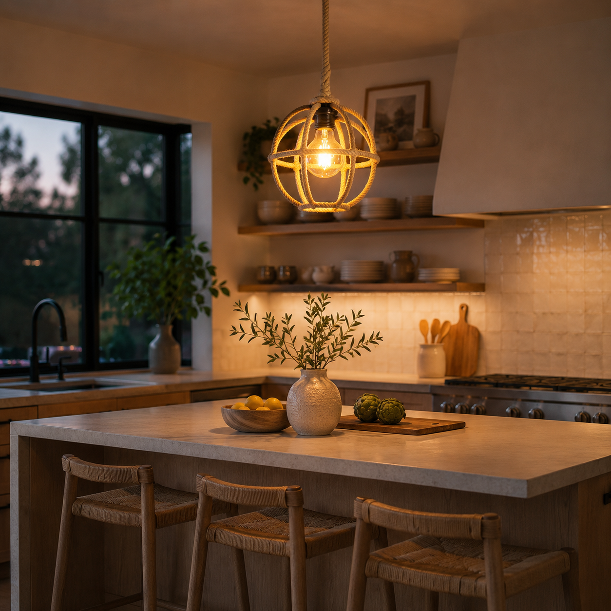 OnlyFurn - Milan Rope Ceiling Lamp