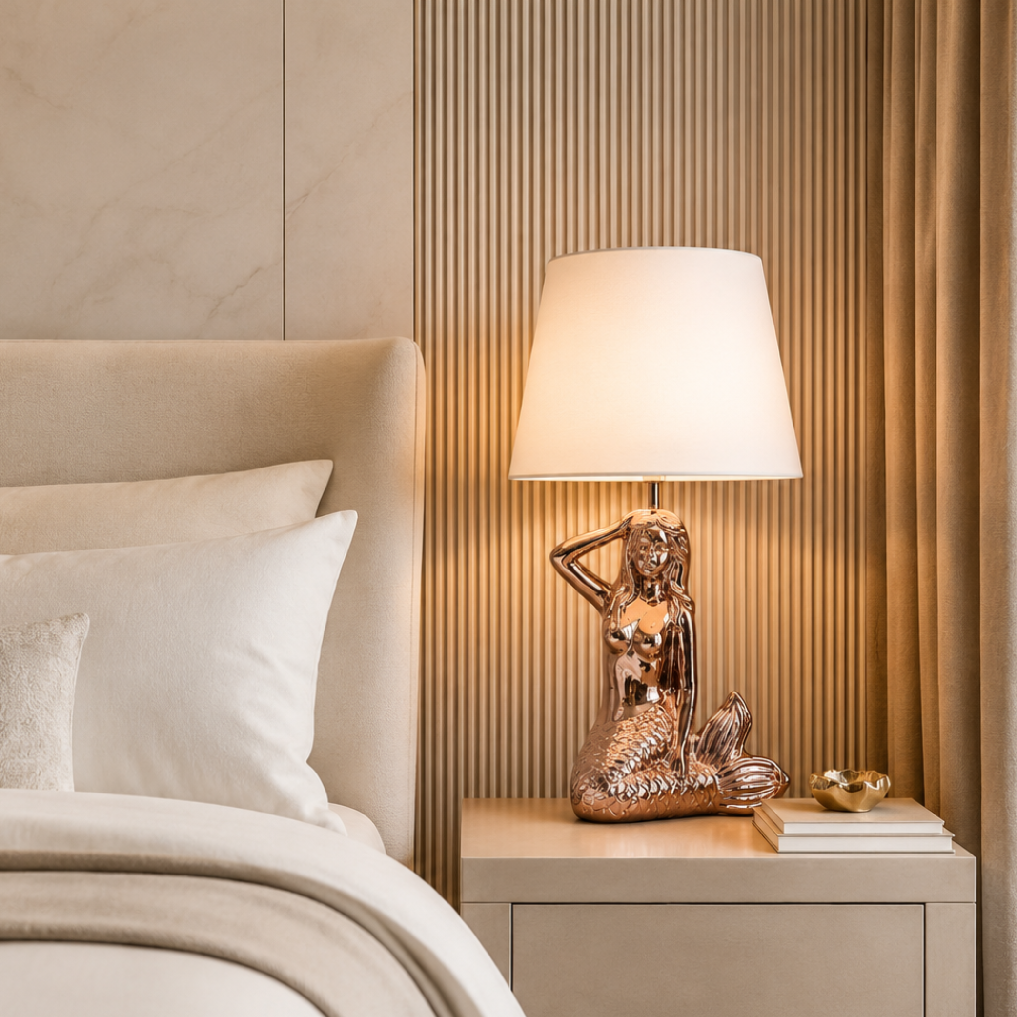 Onlyfurn-Lisa Mermaid Base Table Lamp